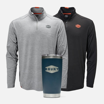 The McKenna 1/4 Zip Long Sleeve Tech Shirt Pack