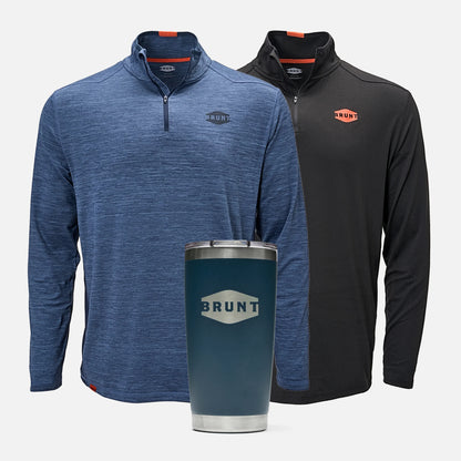 The McKenna 1/4 Zip Long Sleeve Tech Shirt Pack