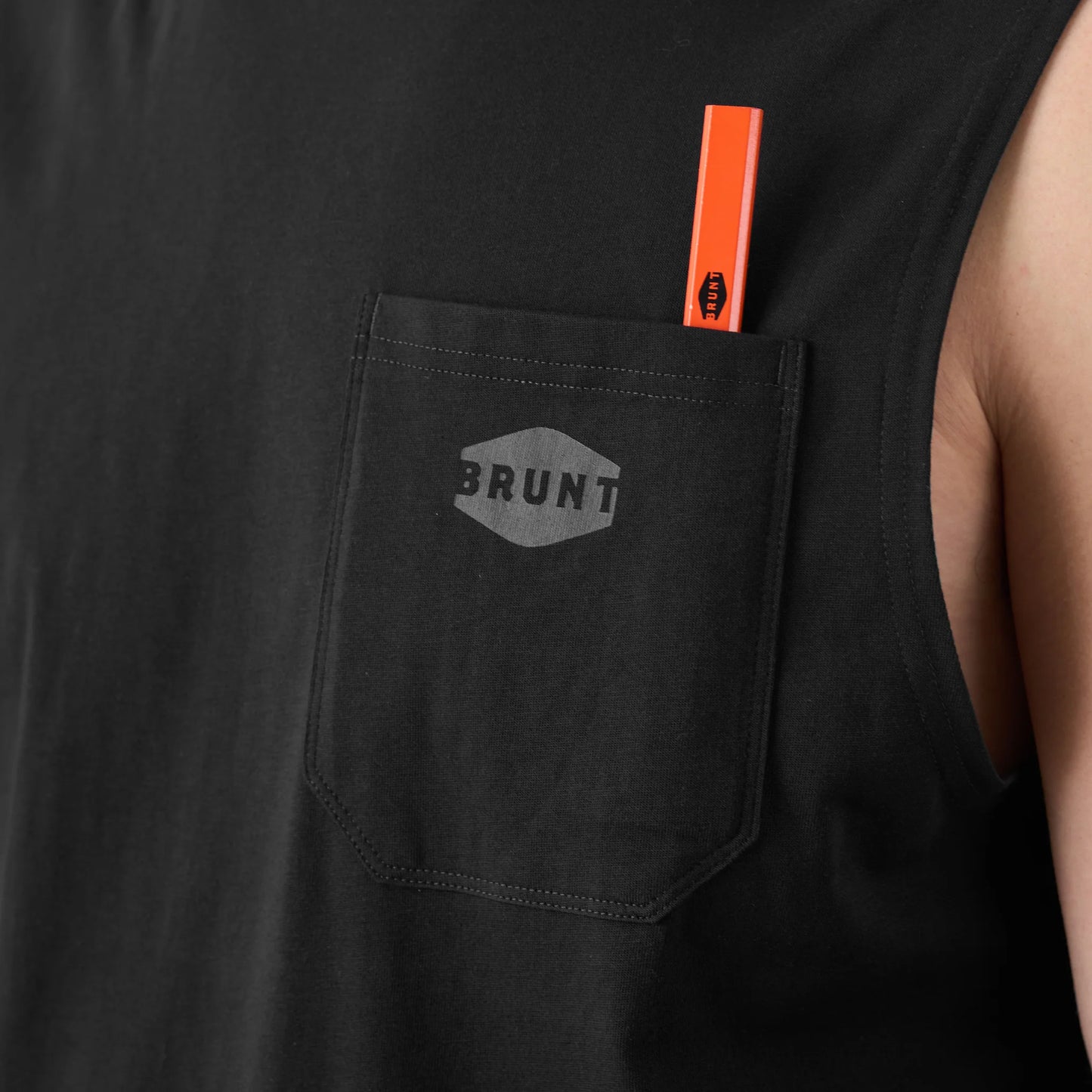 The Martin Sleeveless Pocket Tee